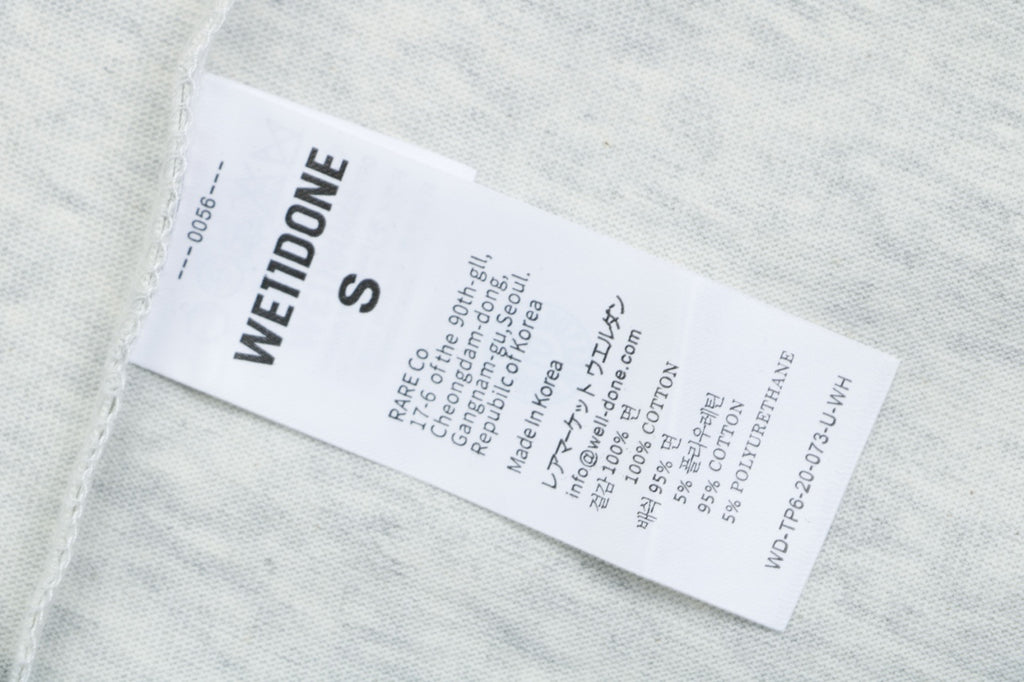 We11done Number 23 Graphic Print Short-Sleeve T-Shirt Grey