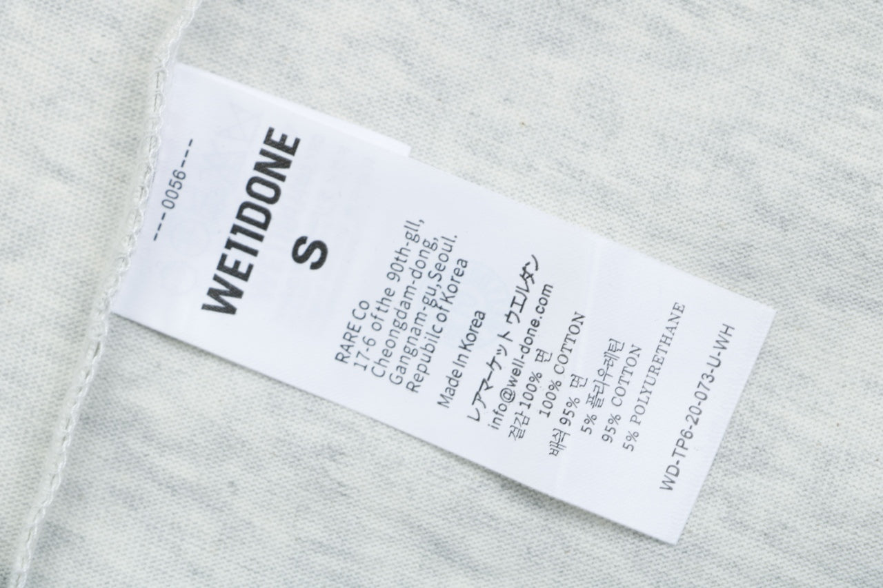 We11done Number 23 Graphic Print Short-Sleeve T-Shirt Grey