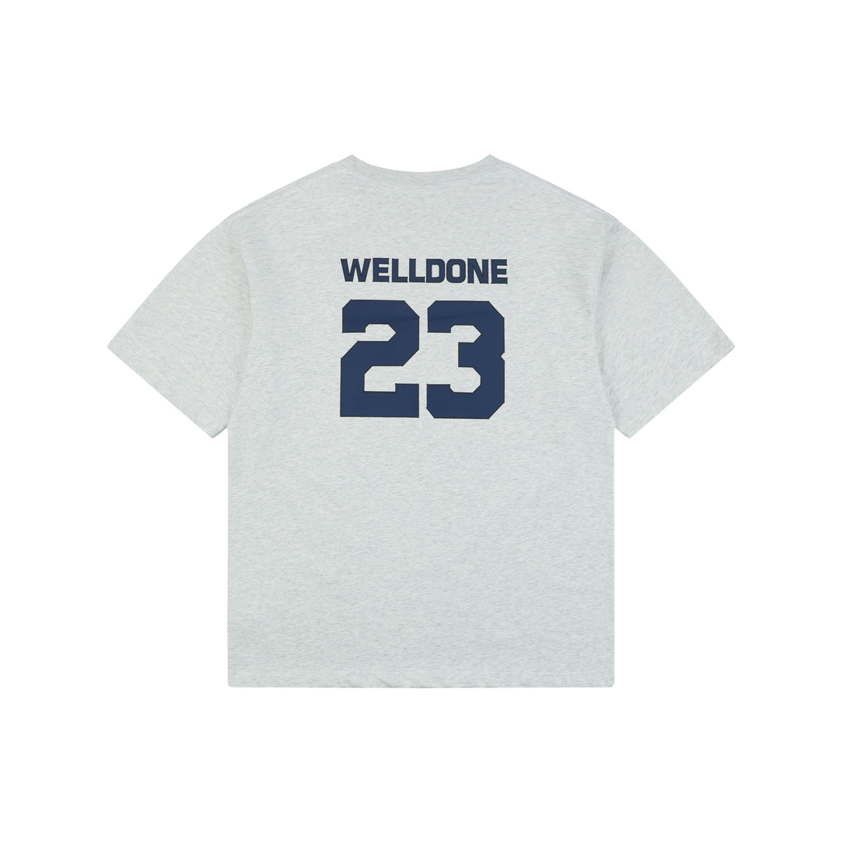 We11done Number 23 Graphic Print Short-Sleeve T-Shirt Grey