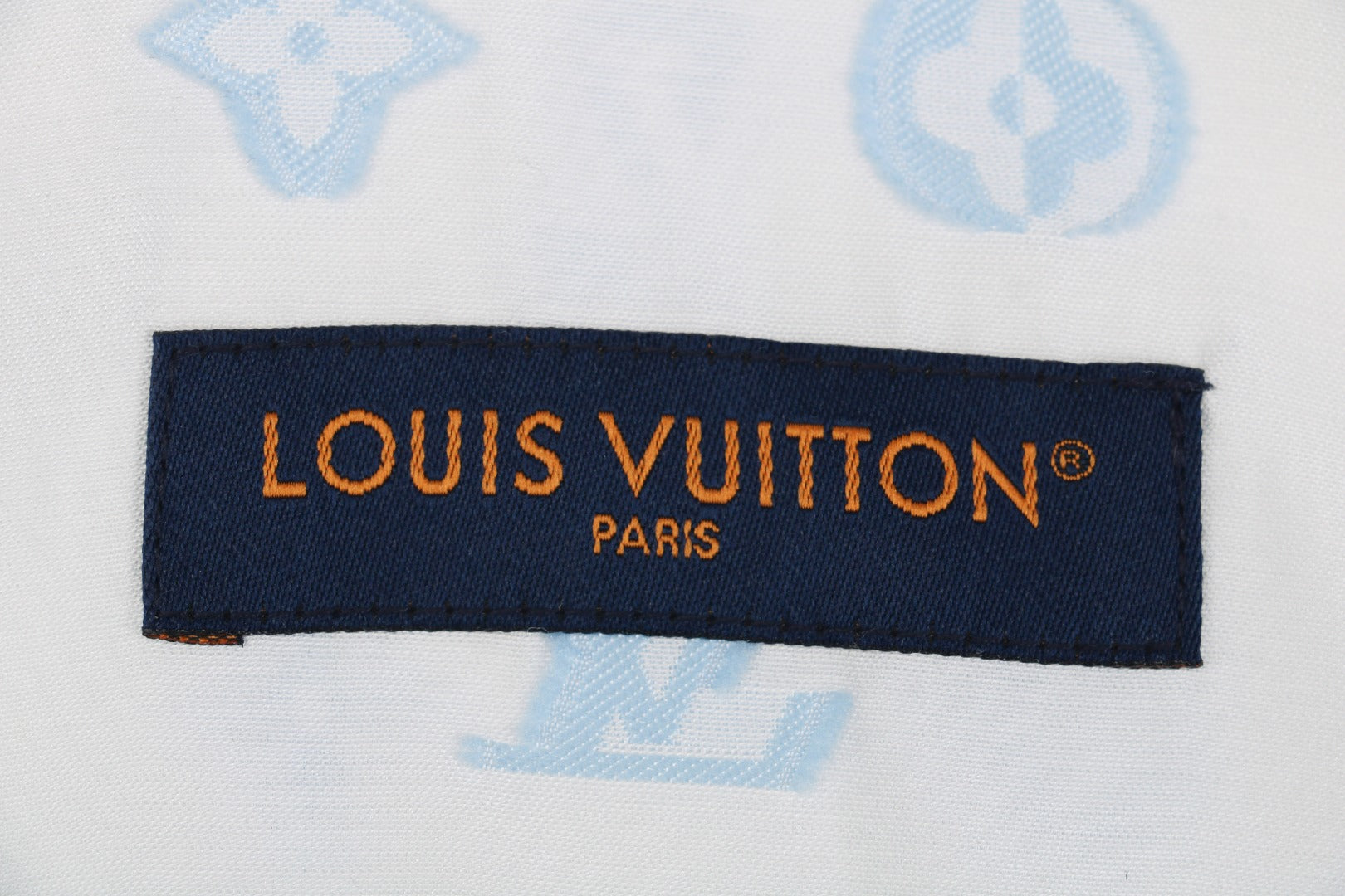 Louis Vuitton SS25 Damier Jacquard Cut-Stitch Short-Sleeve Shirt White