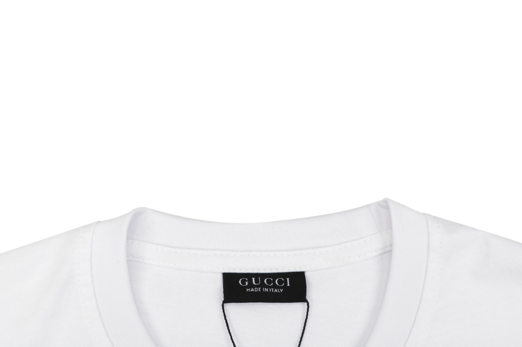 Gucci Tonal Laurel Wreath G Embroidered Short-Sleeve T-Shirt White