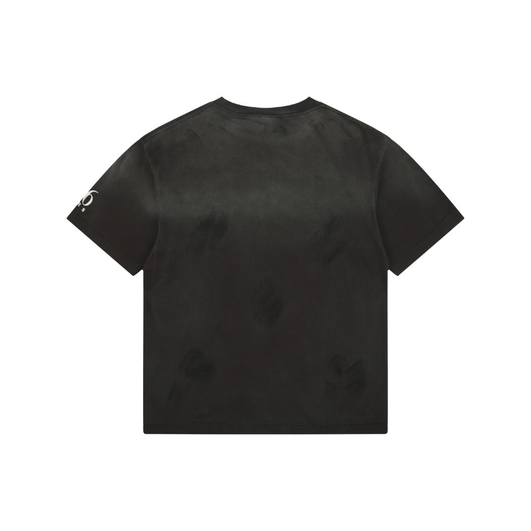 Saint Michael Rainbow SAINT Letter Print Short-Sleeve T-Shirt Black