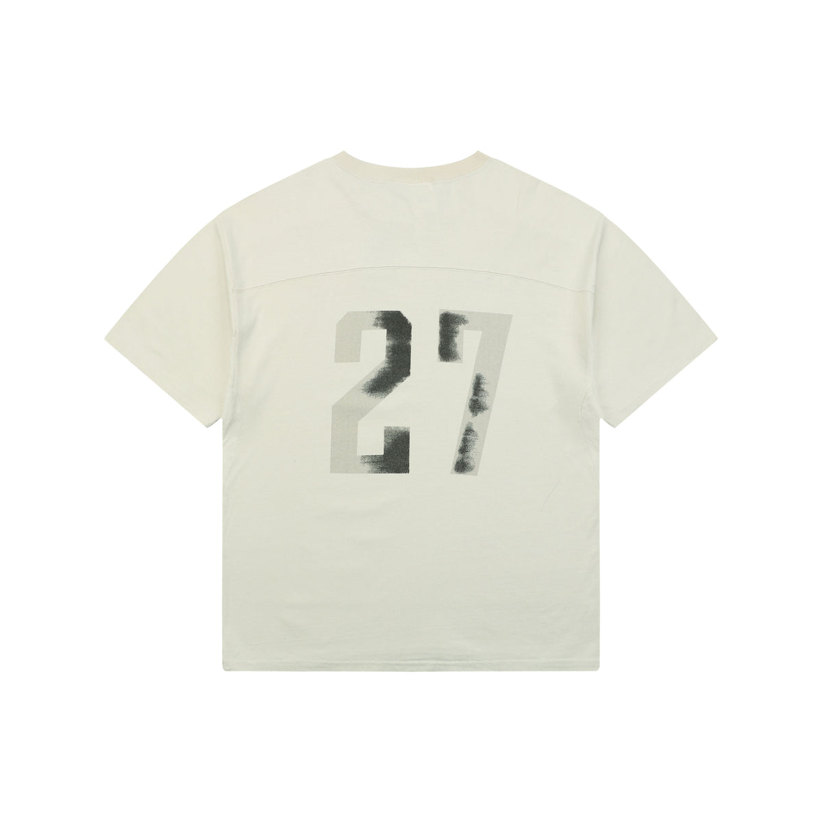 Saint Michael I Love SAINT Letter Print Short-Sleeve T-Shirt Cream