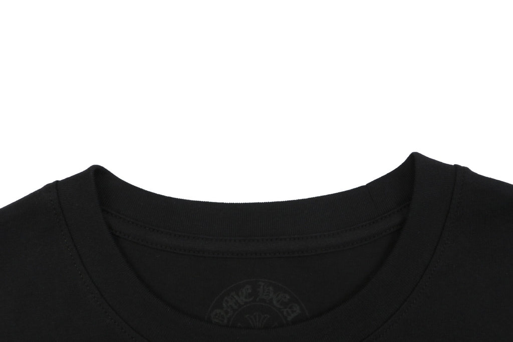 Chrome Hearts Sanskrit Scroll Multicolor Cross Fleur Print Long-Sleeve T-Shirt Black