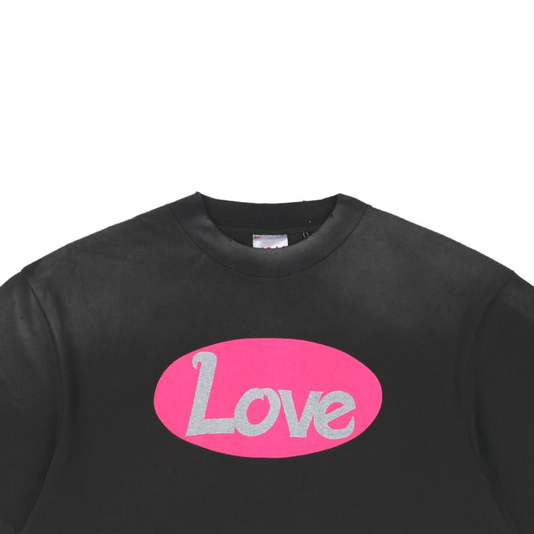 Saint Michael SS25 Love Heart Skull Graphic Print Short-Sleeve T-Shirt Black