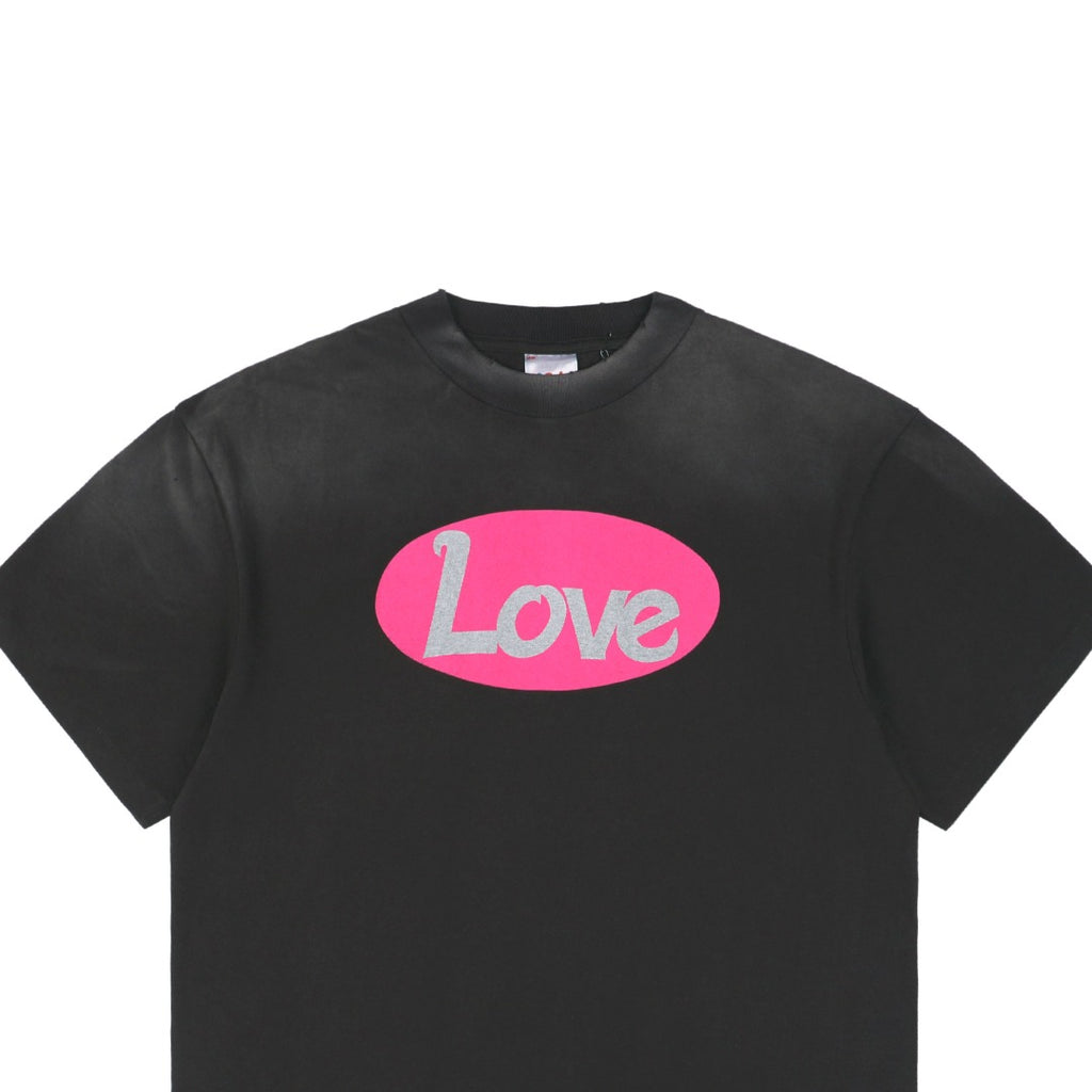 Saint Michael SS25 Love Heart Skull Graphic Print Short-Sleeve T-Shirt Black