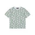 Louis Vuitton All-Over Letter Jacquard Short-Sleeve T-Shirt Grey Green