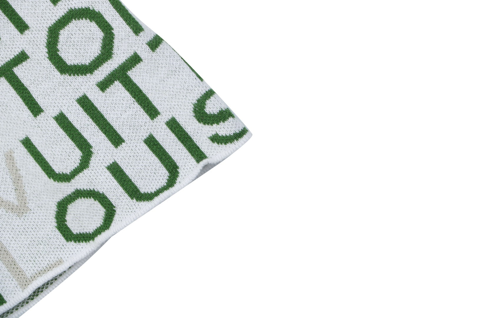 Louis Vuitton All-Over Letter Jacquard Short-Sleeve T-Shirt Grey Green