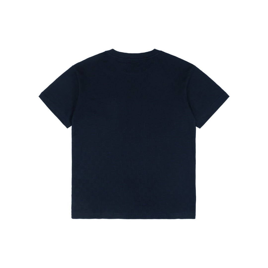 Louis Vuitton SS24 Checkerboard Jacquard Piqué Short-Sleeve T-Shirt Navy