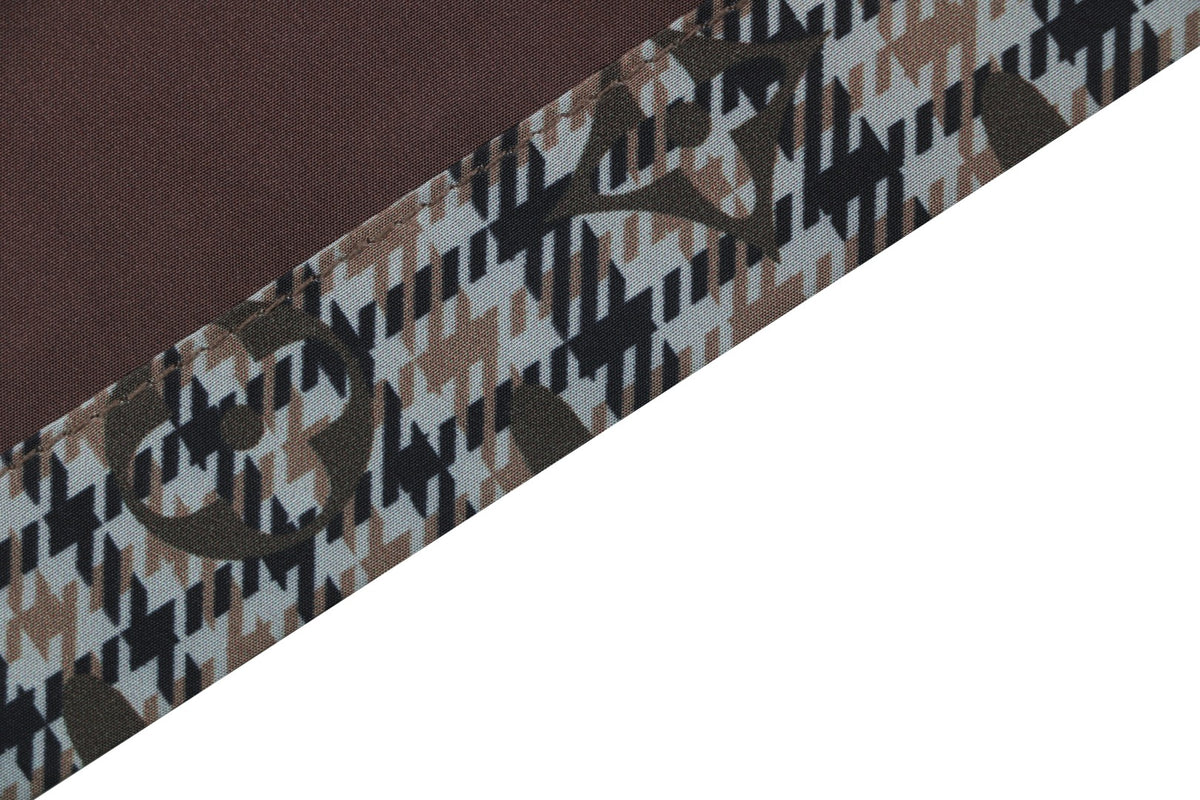Louis Vuitton Tonal Brown Monogram Check Short-Sleeve Shirt
