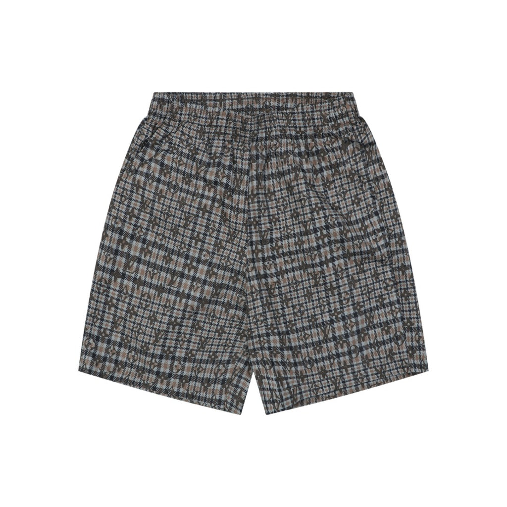 Louis Vuitton Tonal Brown Monogram Check Shorts