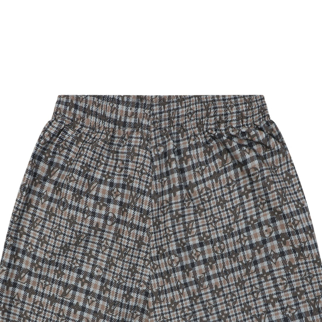 Louis Vuitton Tonal Brown Monogram Check Shorts