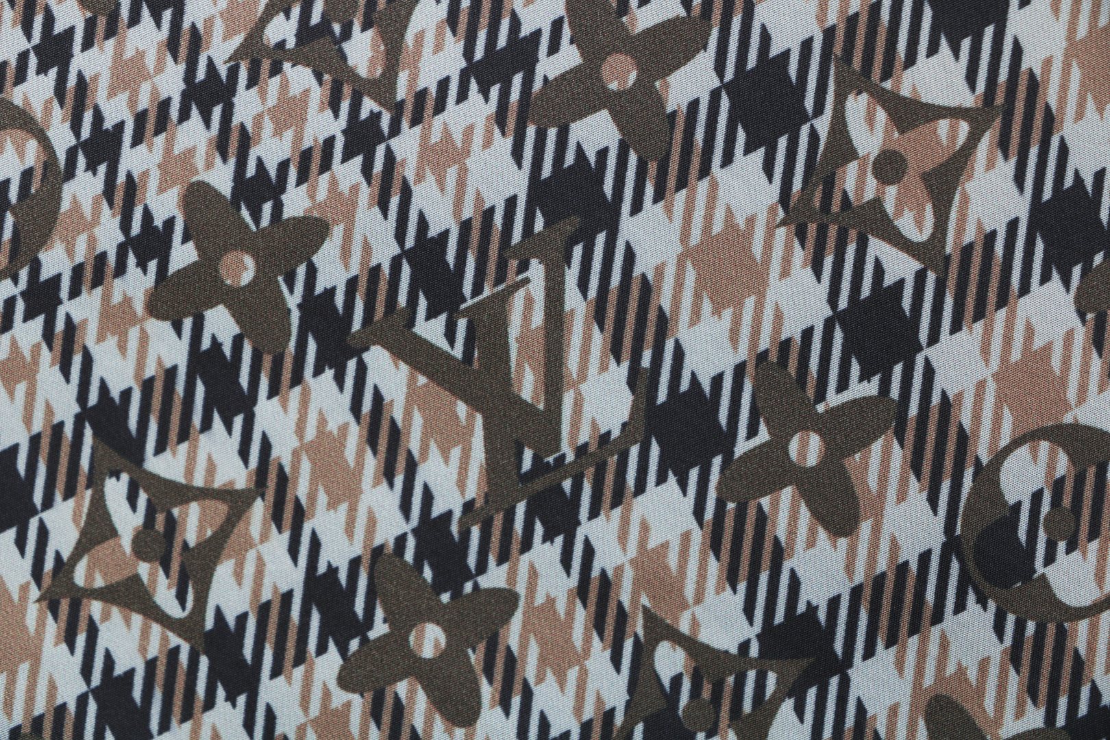 Louis Vuitton Tonal Brown Monogram Check Shorts