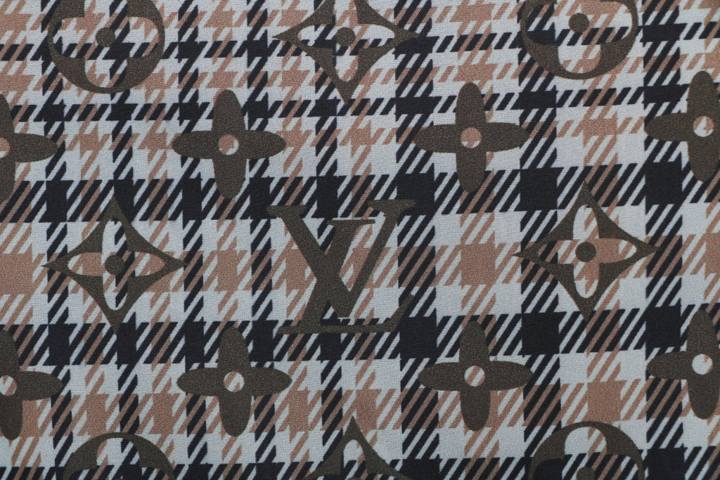 Louis Vuitton Tonal Brown Monogram Check Shorts