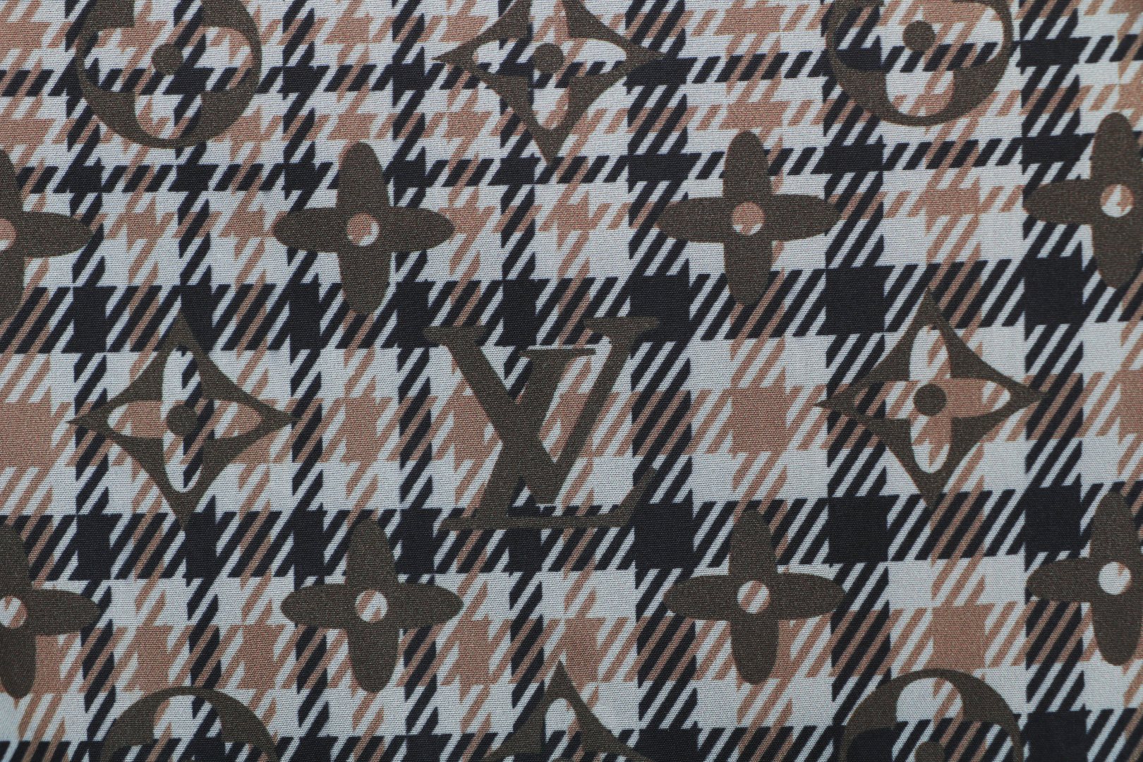 Louis Vuitton Tonal Brown Monogram Check Shorts