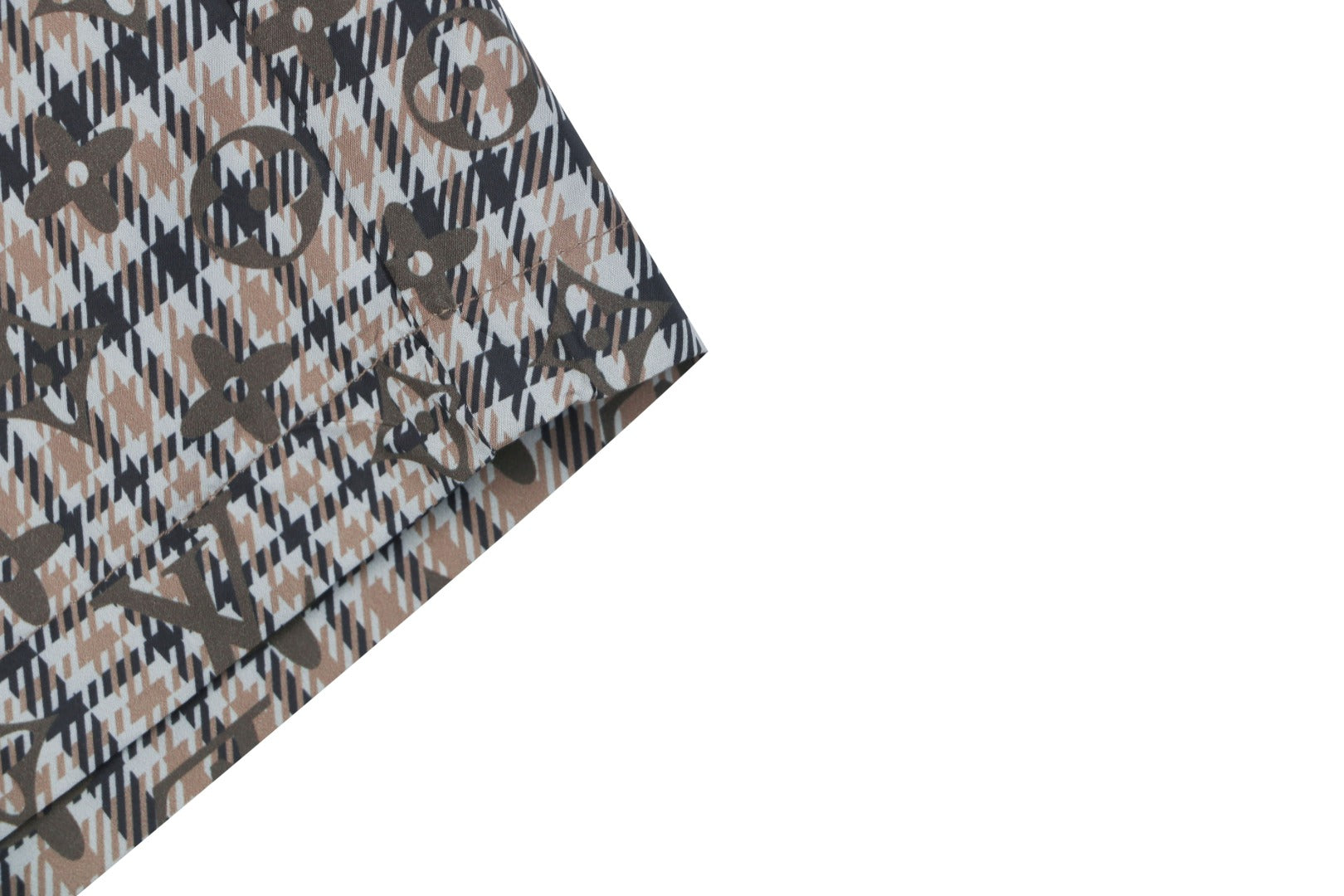 Louis Vuitton Tonal Brown Monogram Check Shorts