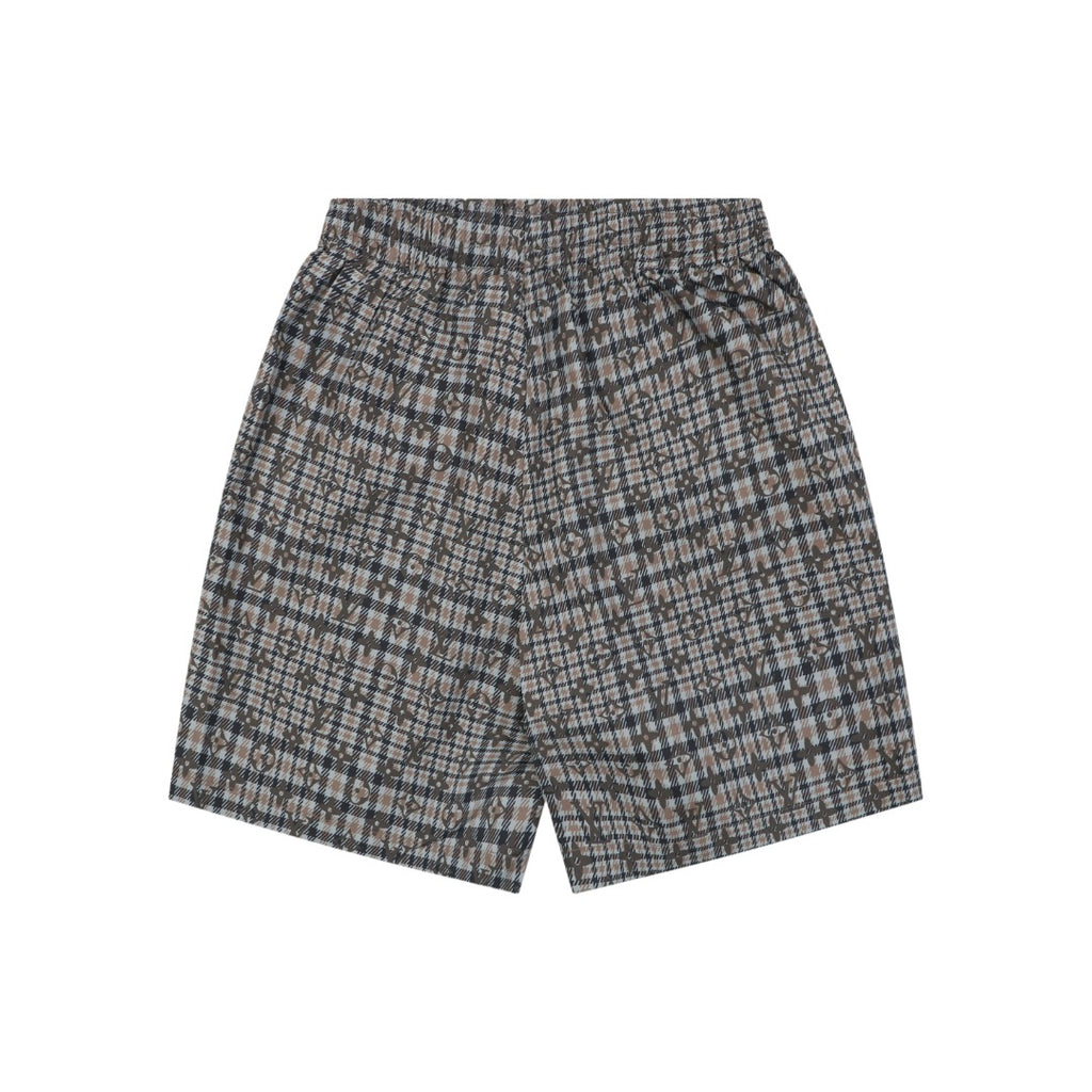 Louis Vuitton Tonal Brown Monogram Check Shorts