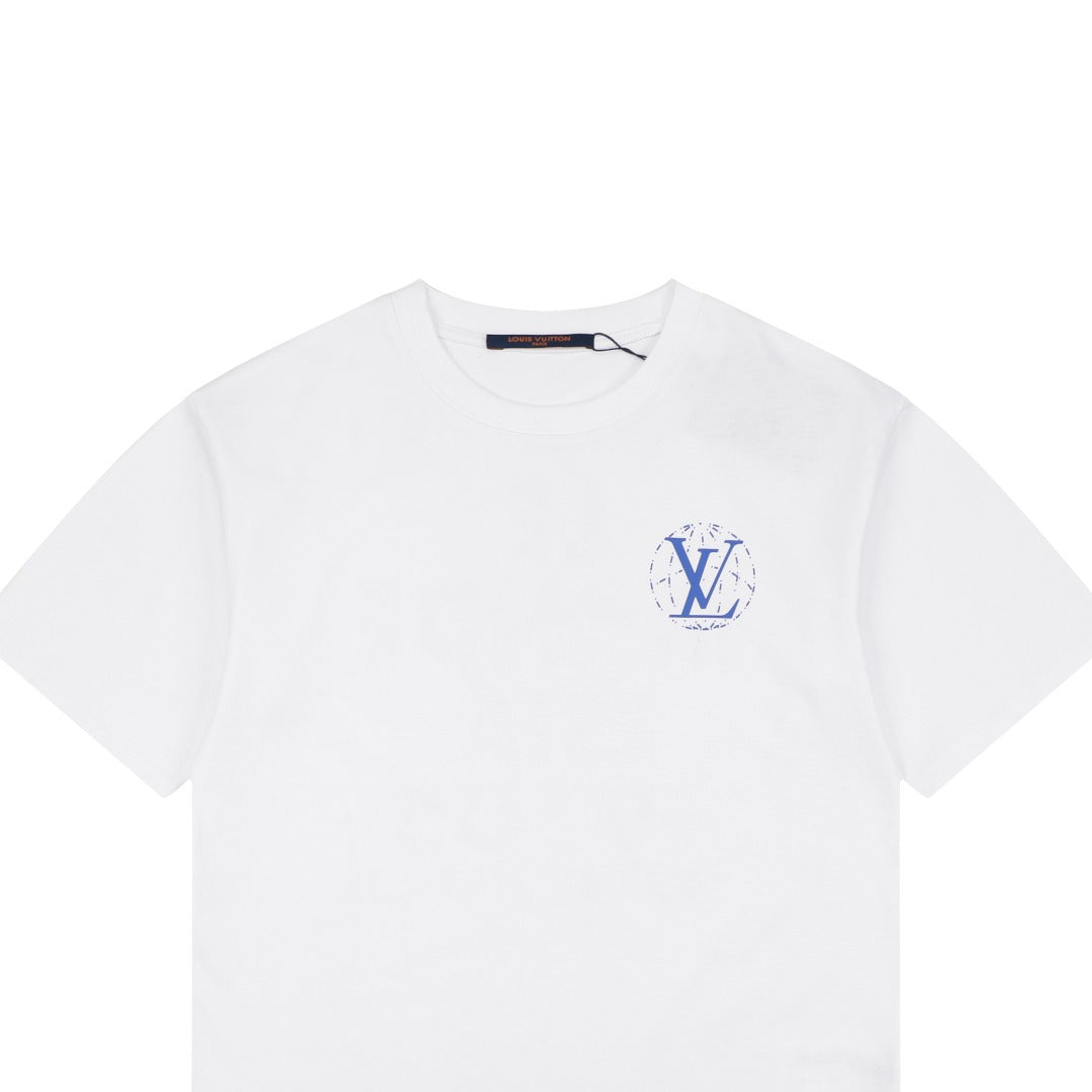 Louis Vuitton Équipe Le Monde Est À Vous Globe Slogan Print Short-Sleeve T-Shirt White