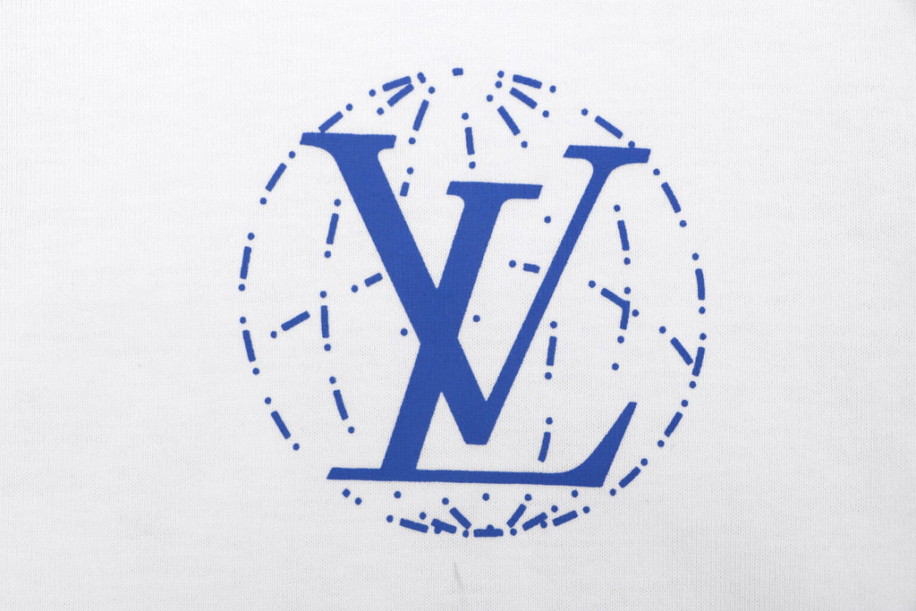 Louis Vuitton Équipe Le Monde Est À Vous Globe Slogan Print Short-Sleeve T-Shirt White