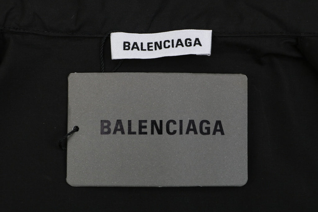 Balenciaga Gothic Letter Print Short Sleeve Shirt