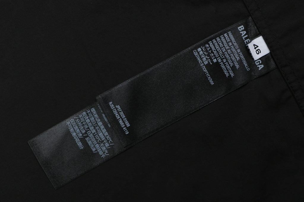 Balenciaga Gothic Letter Print Short Sleeve Shirt