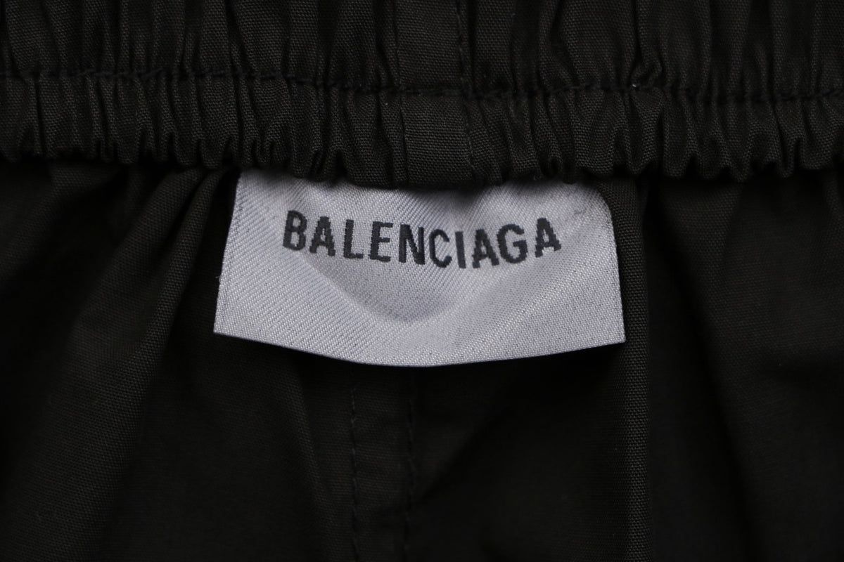 Balenciaga Gothic Letter Print Shorts