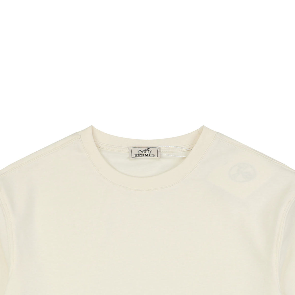 Hermès Openwork Floral Embroidered Short Sleeve T-Shirt