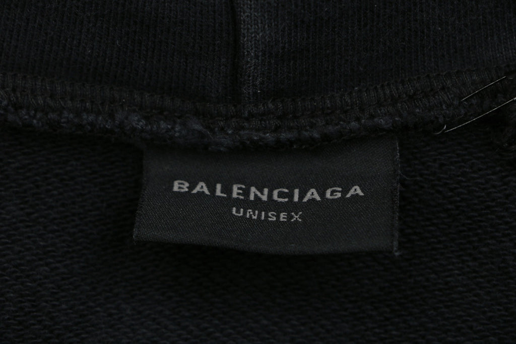 Balenciaga Yellow Tape Logo Print Hoodie