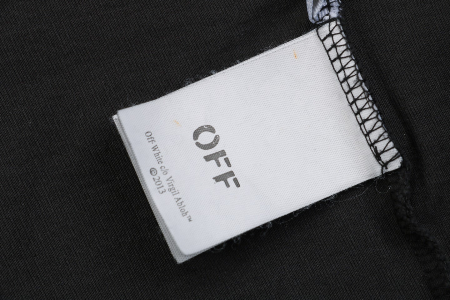 Off-White C/O Virgil Abloh 24SS Madonna Chant Print Washed T-Shirt