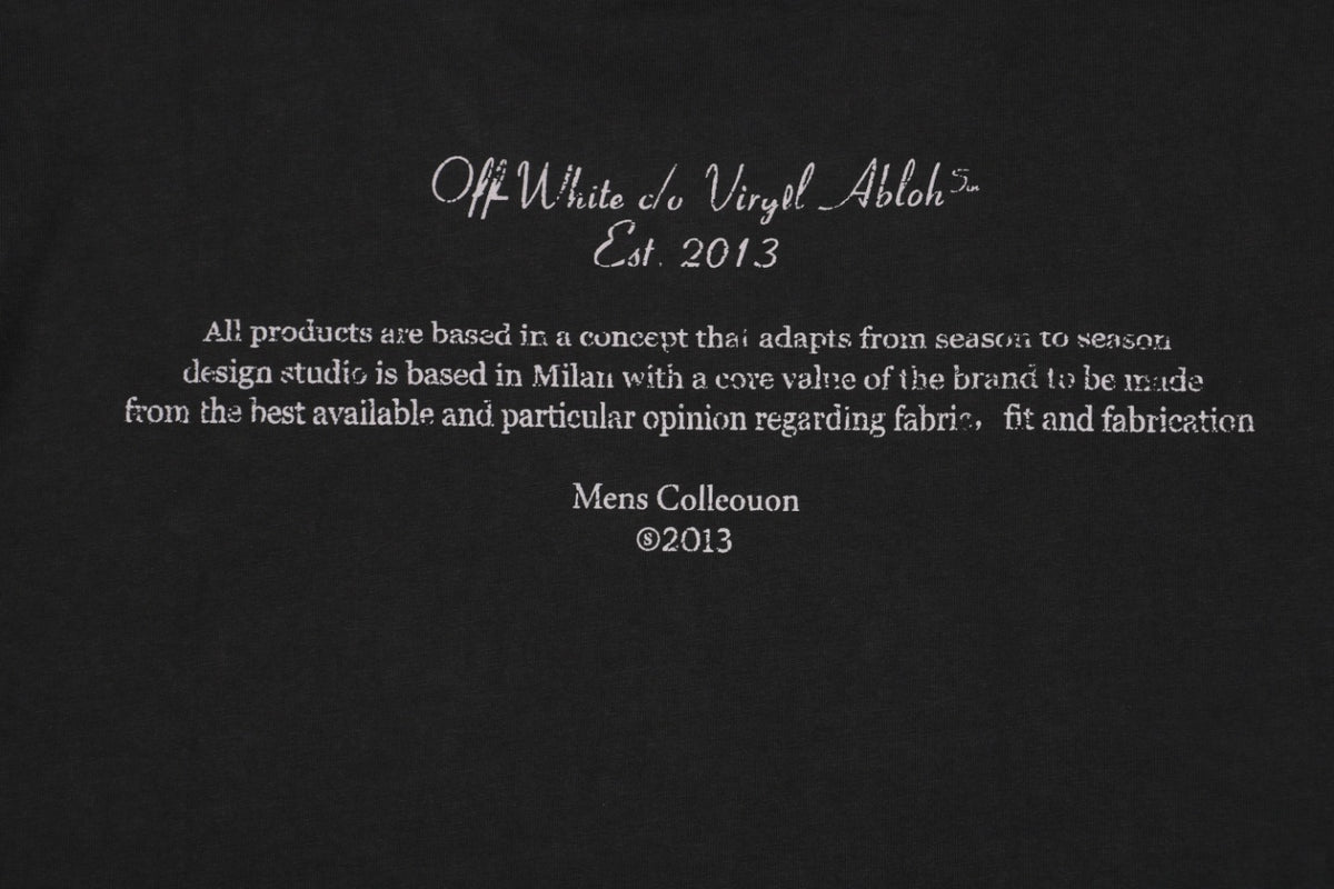 Off-White C/O Virgil Abloh 24SS Madonna Chant Print Washed T-Shirt