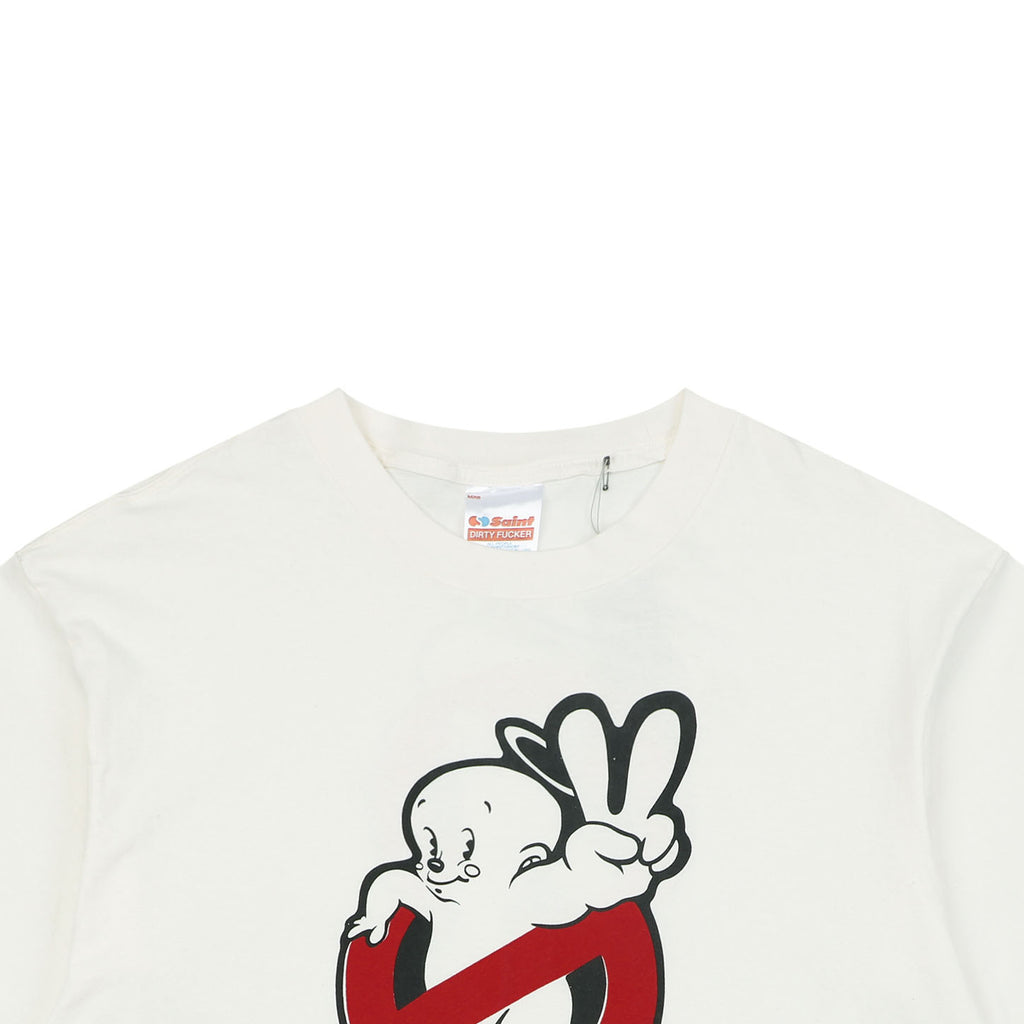 Saint Michael Saint Horror Ghost Baby Print T-Shirt