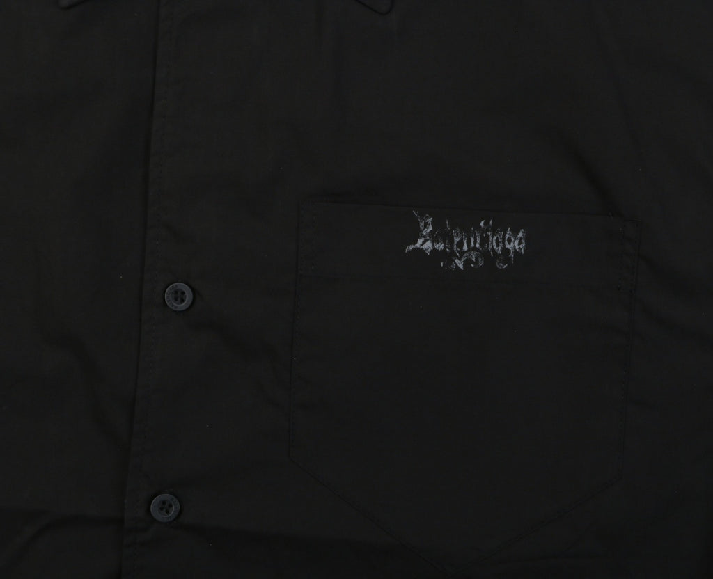 Balenciaga Gothic Letter Print Short Sleeve Shirt