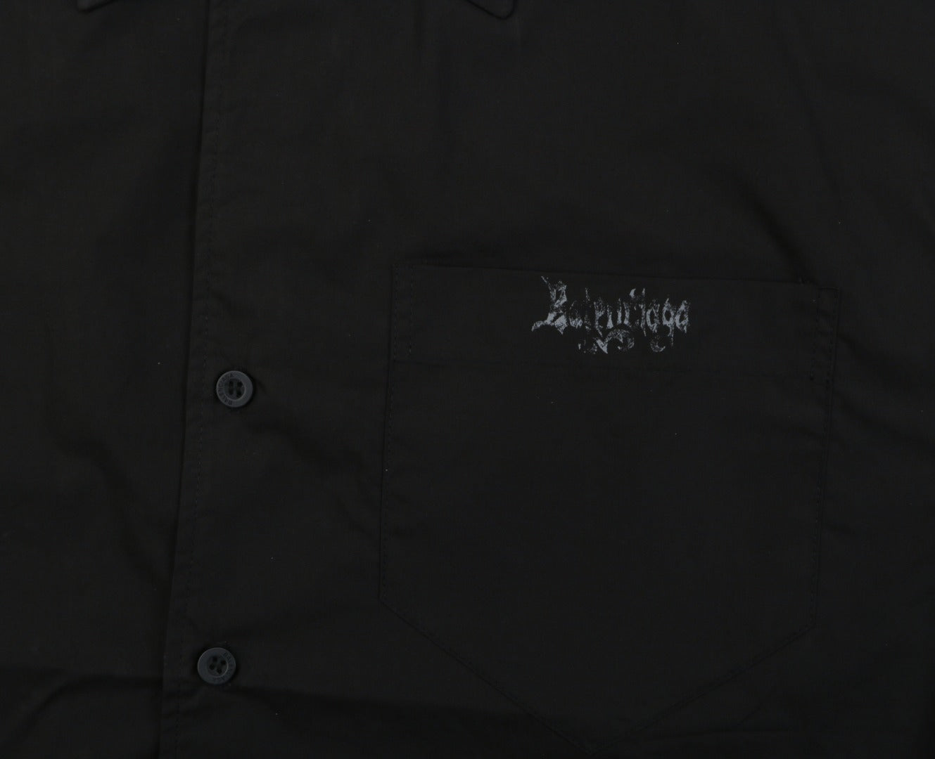 Balenciaga Gothic Letter Print Short Sleeve Shirt