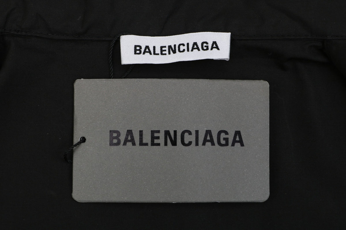Balenciaga Gothic Letter Print Short Sleeve Shirt