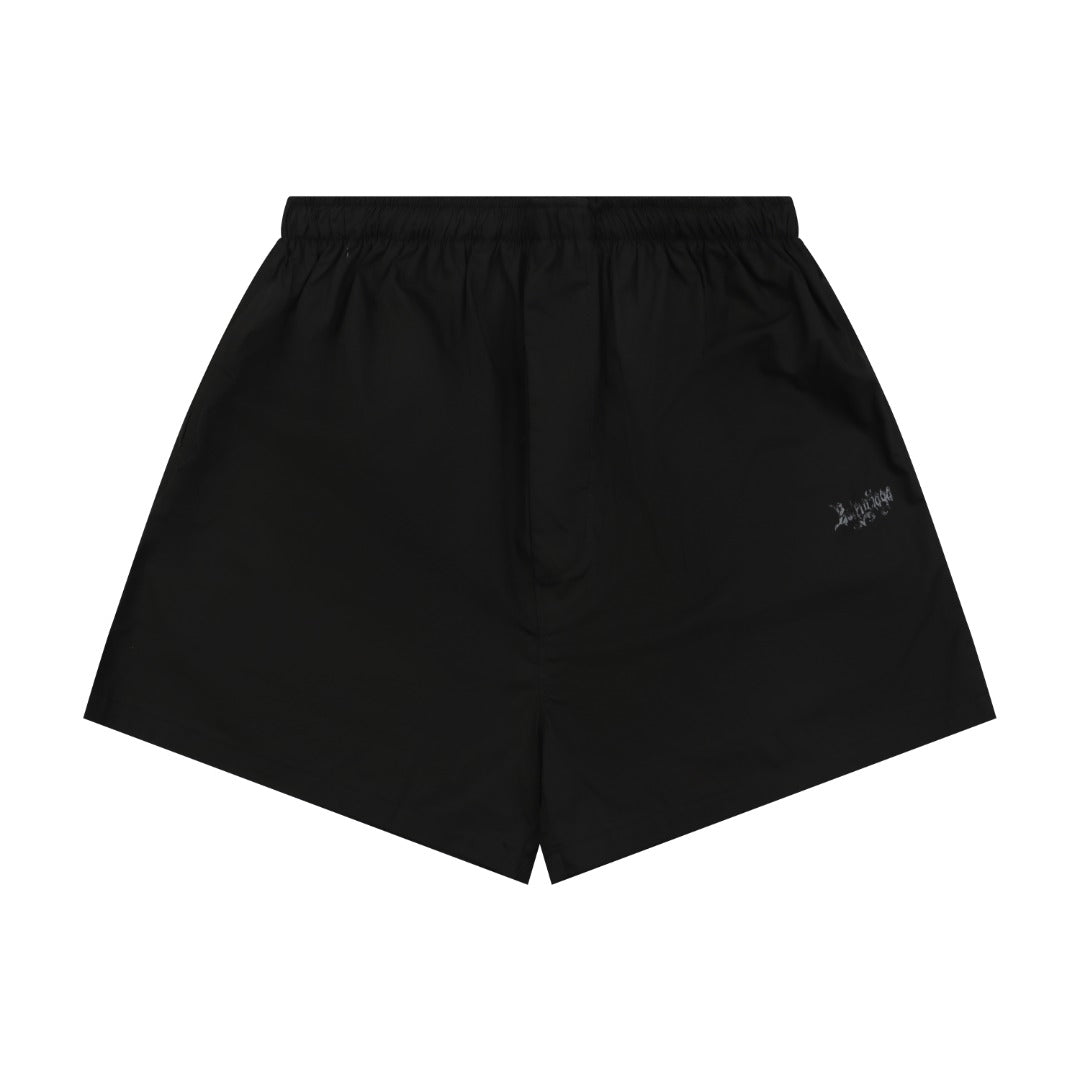 Balenciaga Gothic Paris Letter Print Shorts