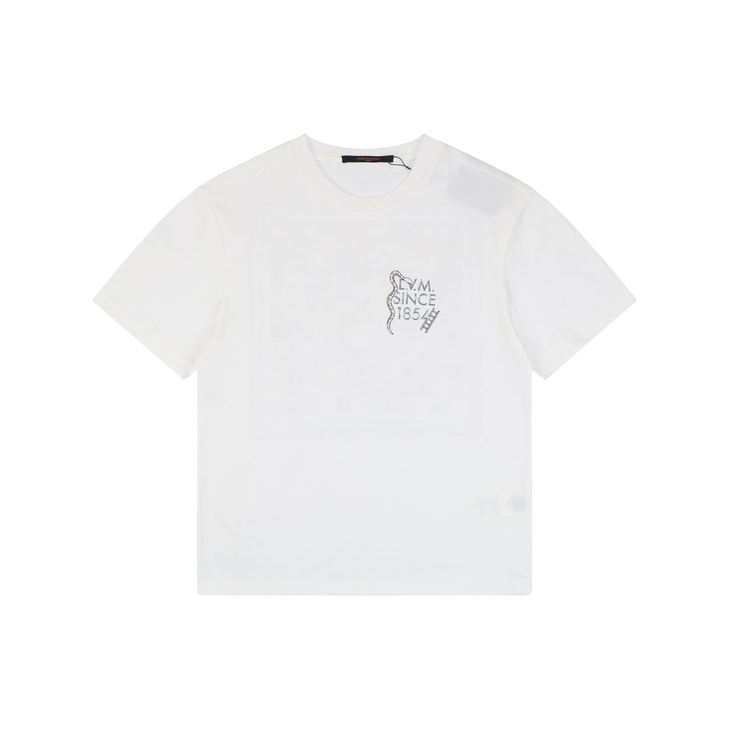 Louis Vuitton Serpent Board Game Print Short Sleeve T-Shirt