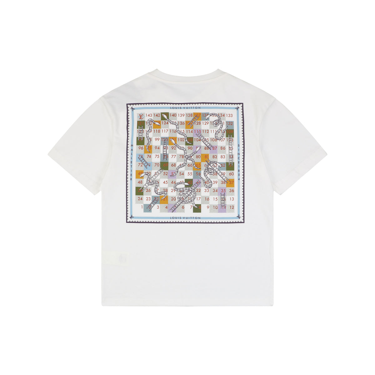 Louis Vuitton Serpent Board Game Print Short Sleeve T-Shirt