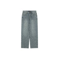 Louis Vuitton Light Blue All-Over Monogram Washed Denim Jeans