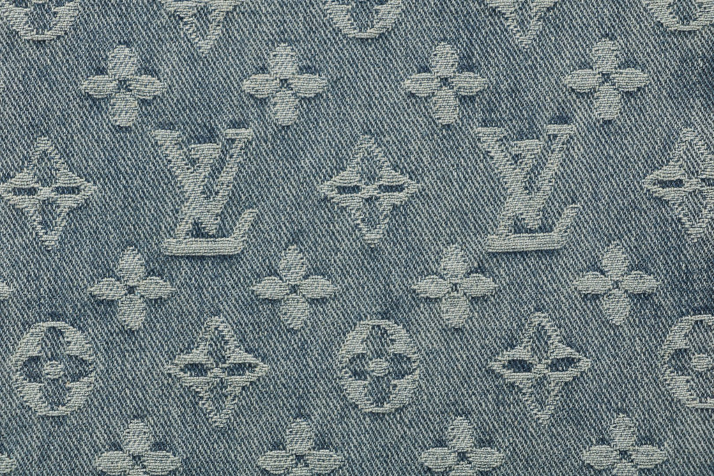Louis Vuitton Light Blue All-Over Monogram Washed Denim Jeans