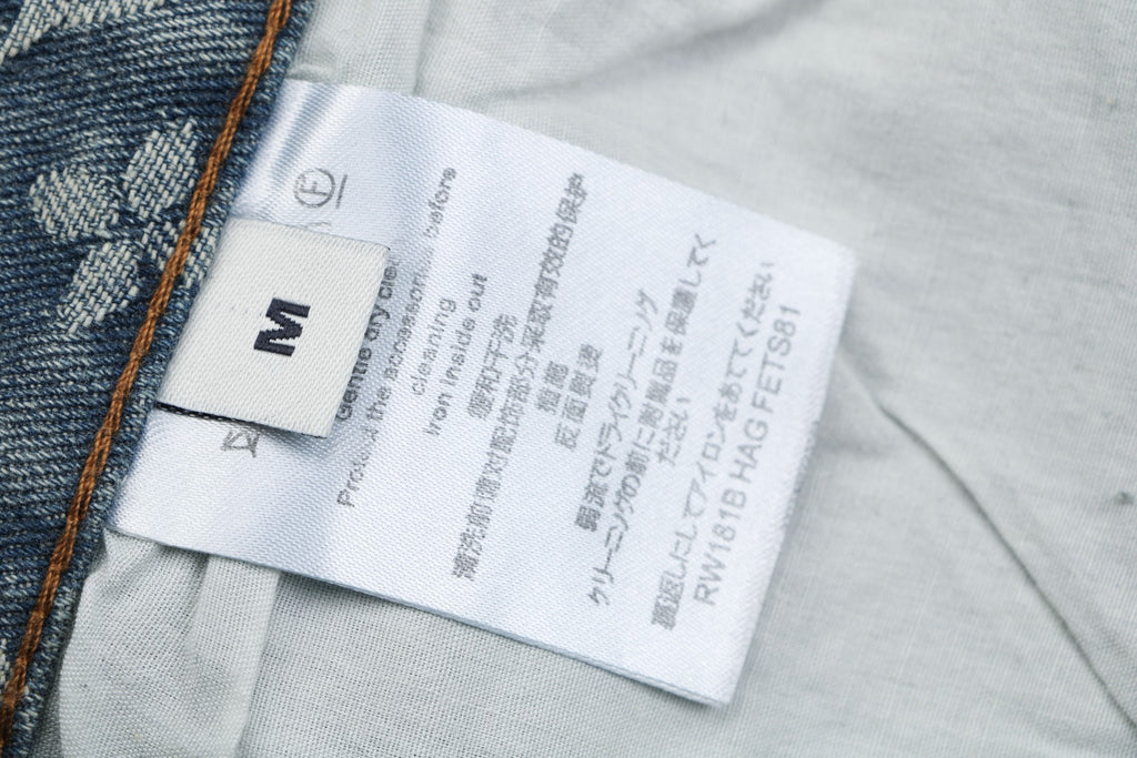 Louis Vuitton Light Blue All-Over Monogram Washed Denim Jeans