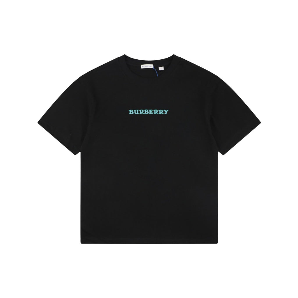 Burberry Equestrian Knight Print Short Sleeve T-Shirt Black