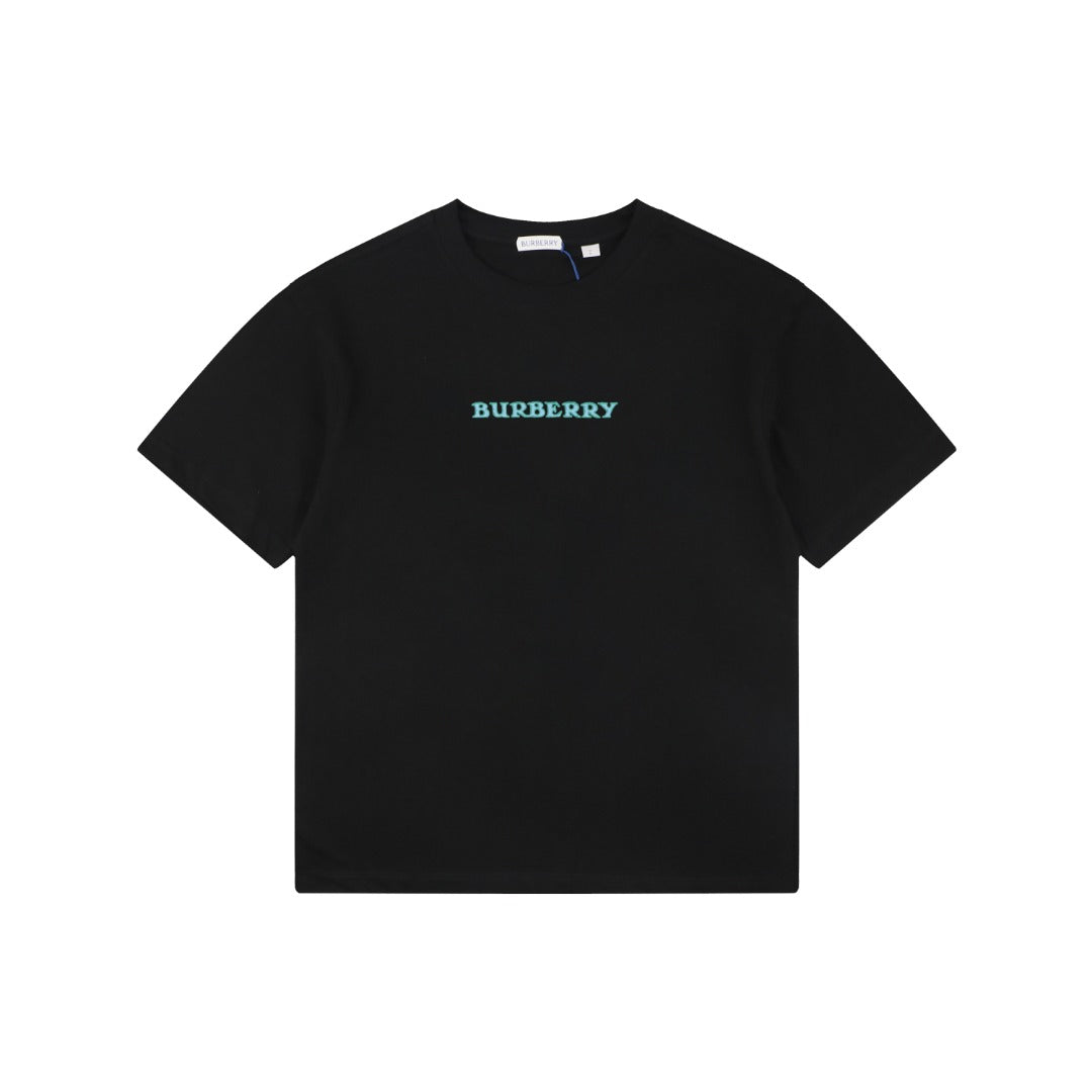 Burberry Equestrian Knight Print Short Sleeve T-Shirt Black