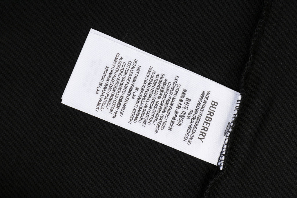 Burberry Equestrian Knight Print Short Sleeve T-Shirt Black