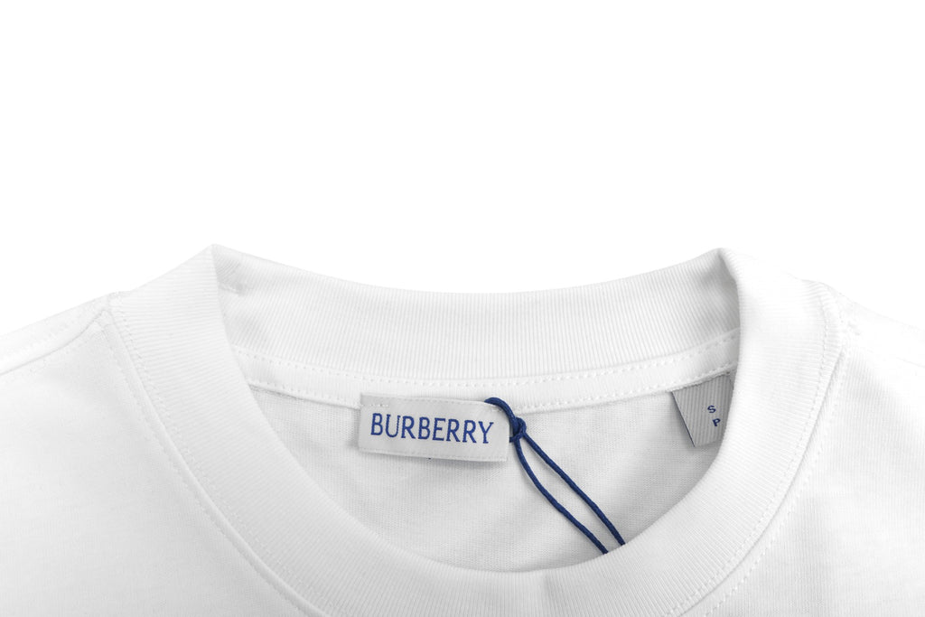 Burberry Equestrian Knight Print Short Sleeve T-Shirt White