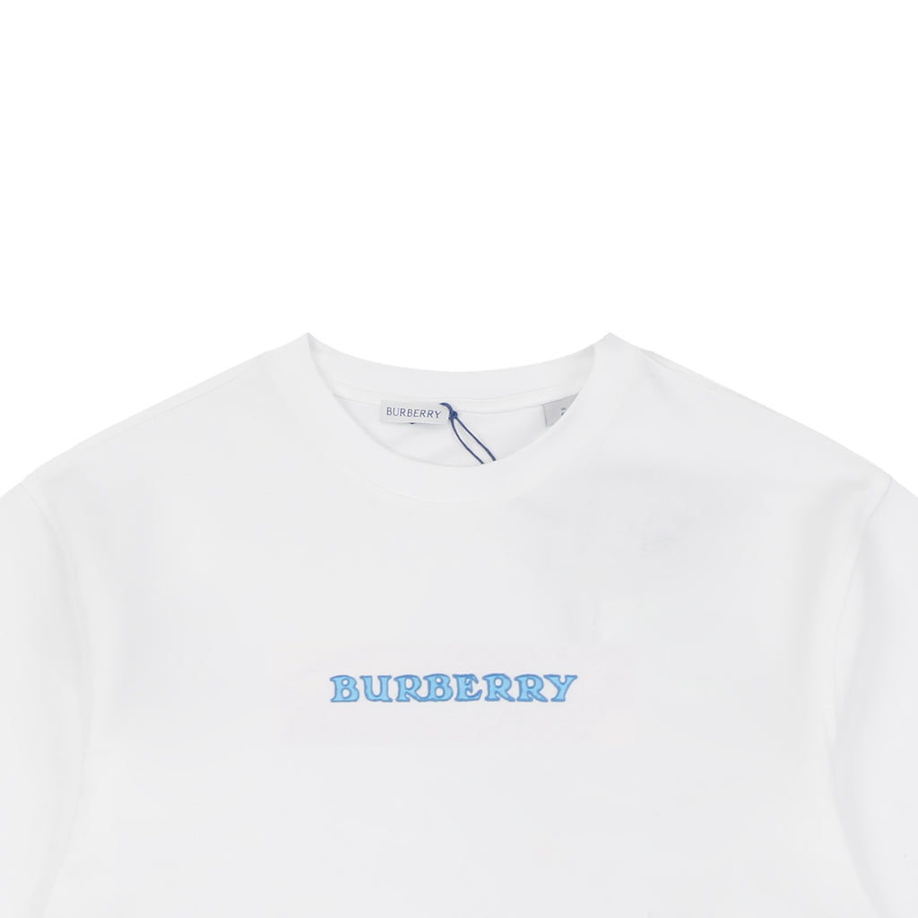 Burberry Equestrian Knight Print Short Sleeve T-Shirt White