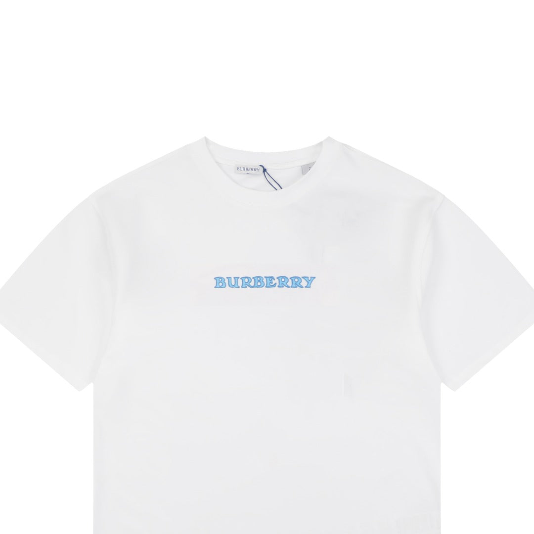 Burberry Equestrian Knight Print Short Sleeve T-Shirt White