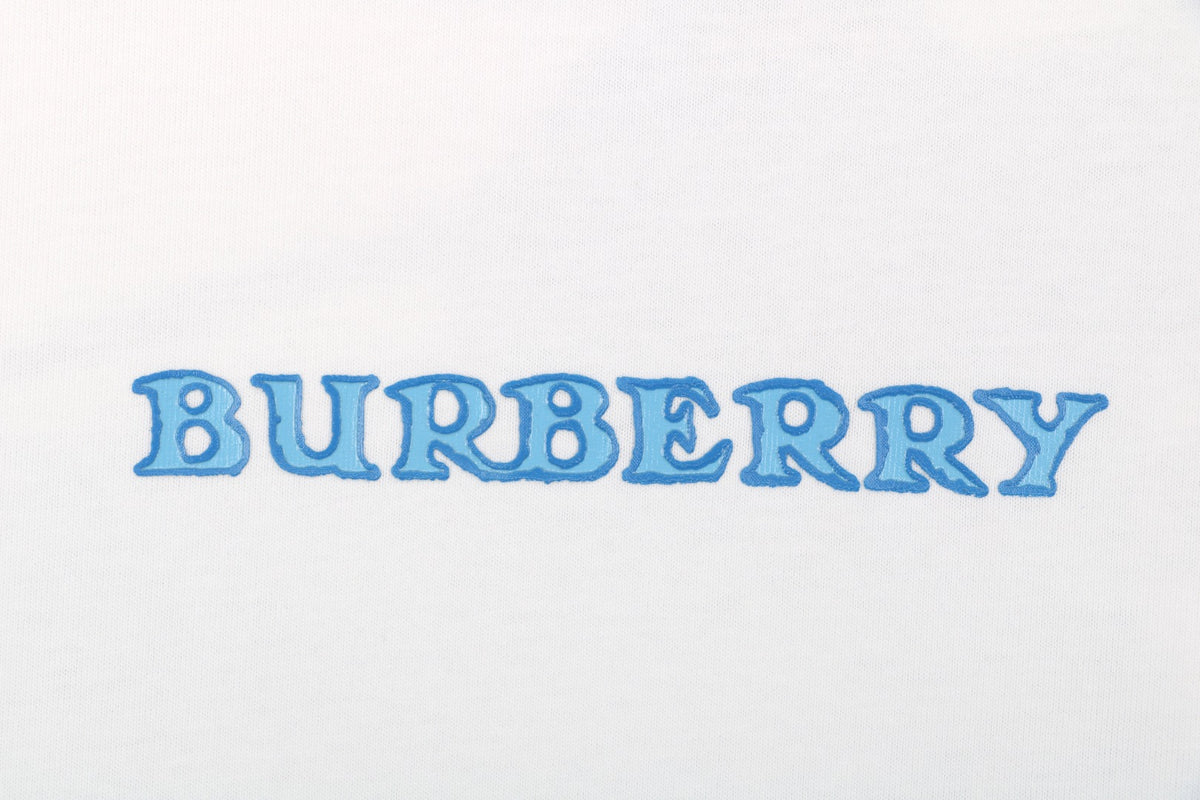 Burberry Equestrian Knight Print Short Sleeve T-Shirt White