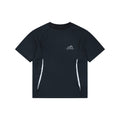 Balenciaga Side Stripe Reflective Logo Quick-Dry Short Sleeve T-Shirt Black