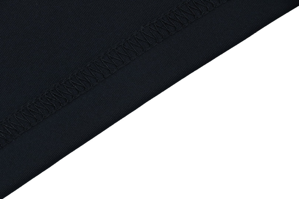 Balenciaga Side Stripe Reflective Logo Quick-Dry Short Sleeve T-Shirt Black