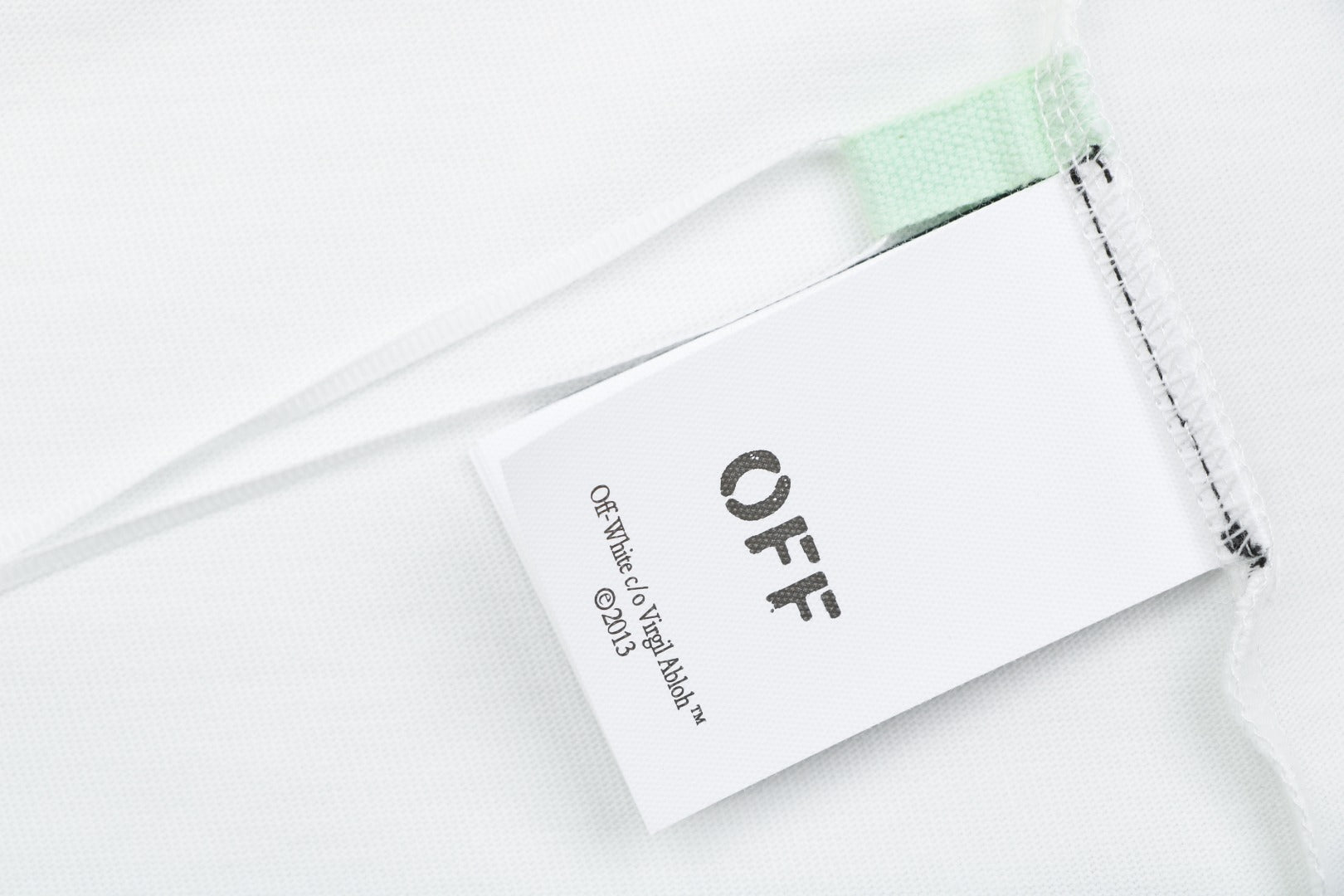 Off-White c/o Virgil Abloh Maple Leaf Floral Arrow Embroidered Short Sleeve T-Shirt White